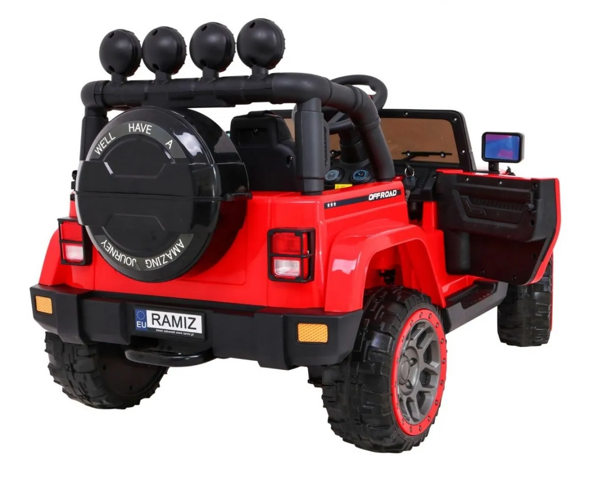 auto na akumulator full time 4wd 4x4 - crveni - slika 9