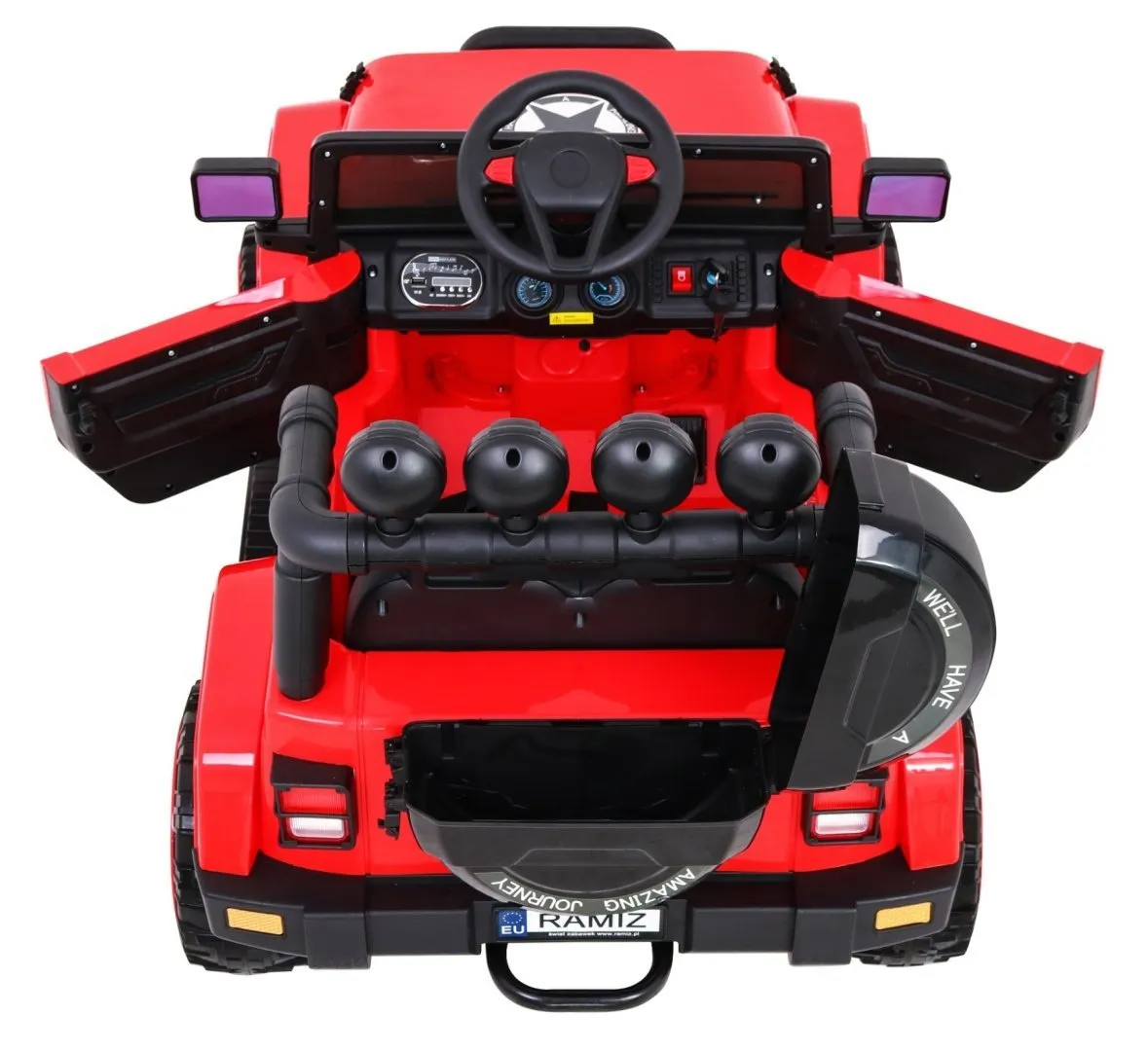 auto na akumulator full time 4wd 4x4 - crveni - slika 8