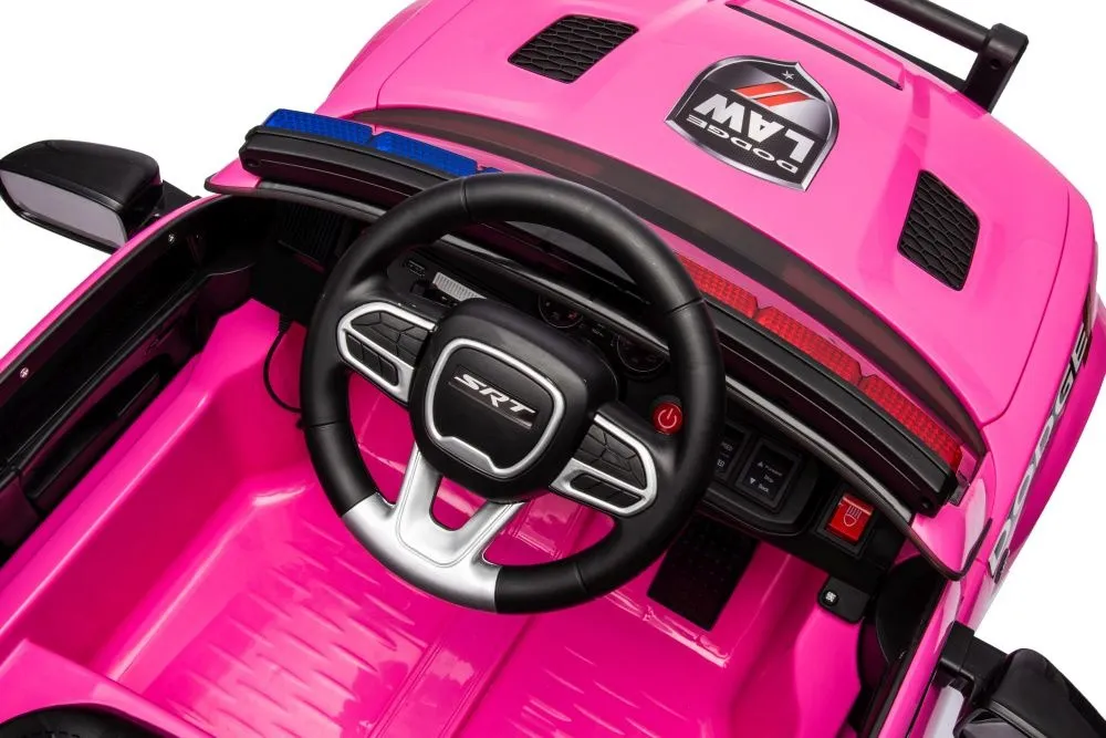 licencirani policijski auto na akumulator dodge charger - rozi - slika 16