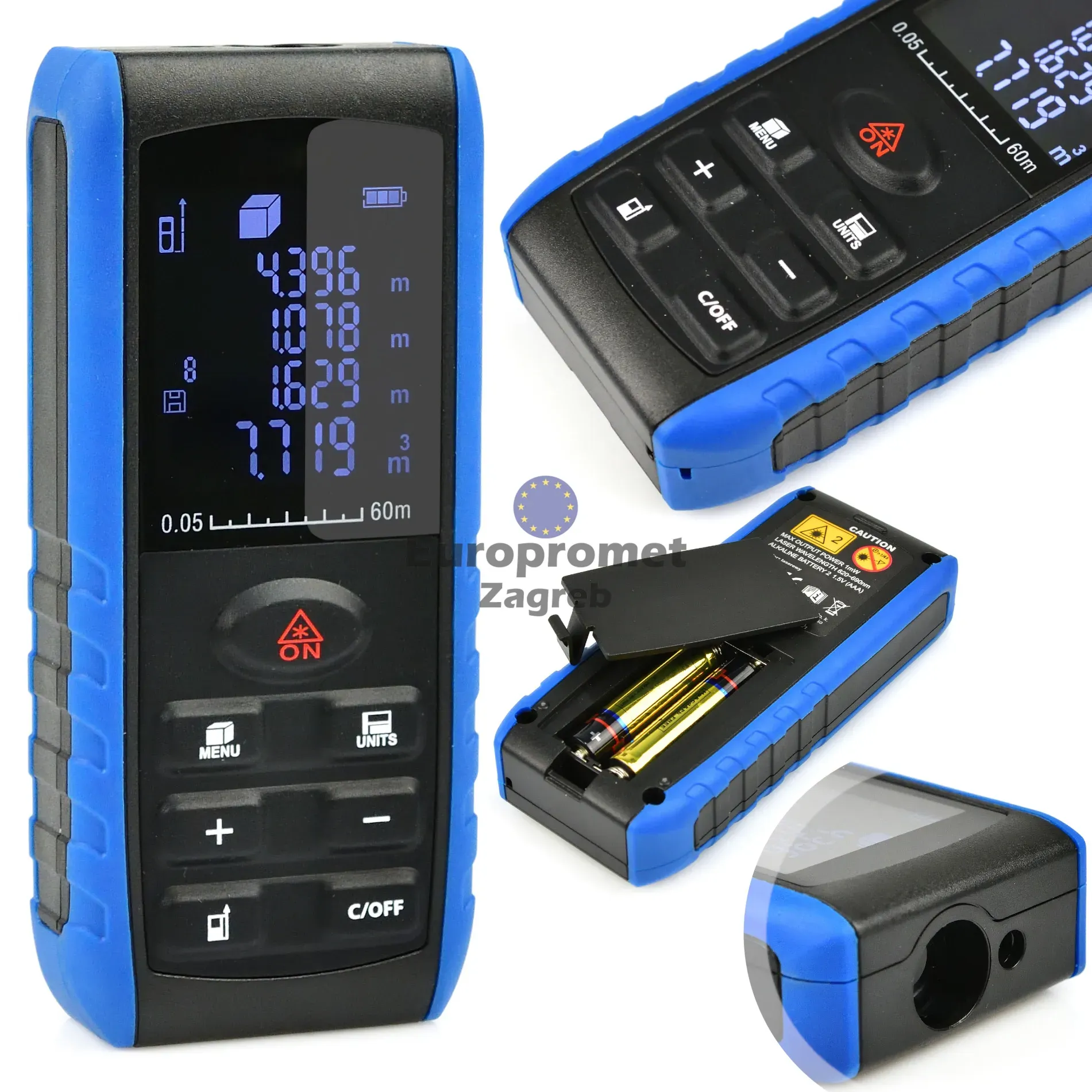 Laserski metar 60m LCD - Zagreb