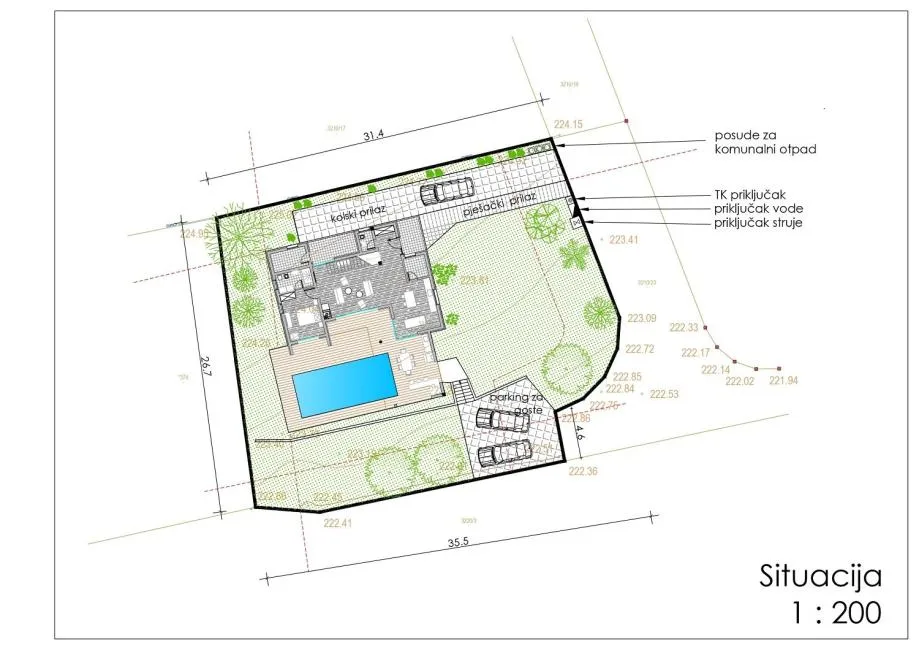 kaštelir-građevinsko zemljište pogled more sa idejnim projektom - slika 6