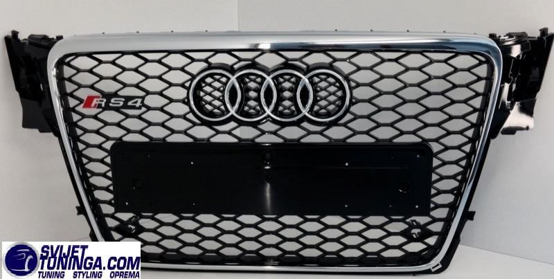 prednja maska za audi a4 b8 - rs4 - s4 - dizajn - razne izvedbe - slika 5
