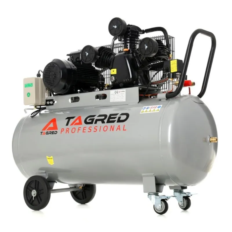 klipni kompresor 200 l, v3, 8 bara, 425 l/min, 400v - slika 2