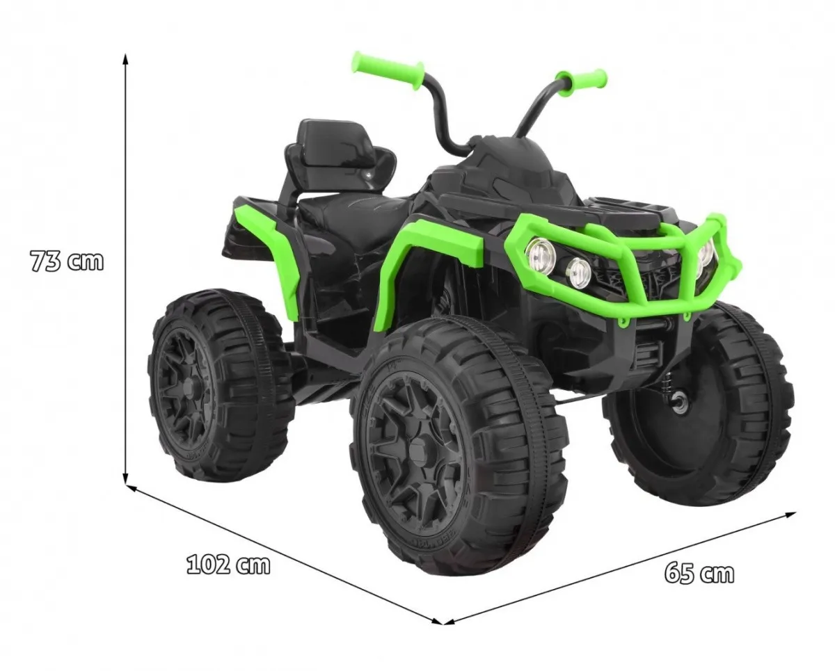 quad na akumulator atv bdm0906 - crno/zeleni - slika 2