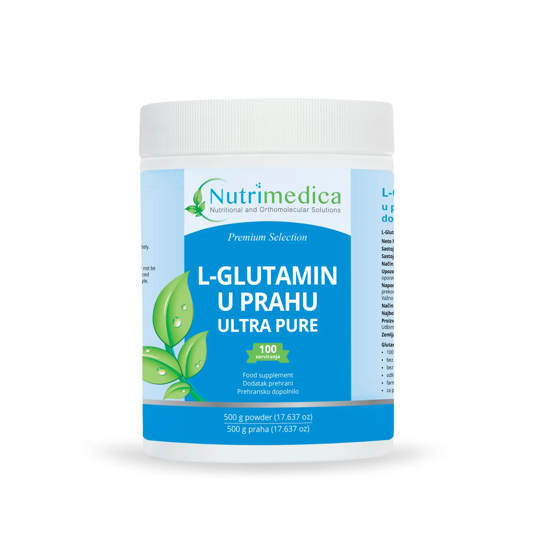 L-Glutamin prah Kiowa aminokiselina – 500 g - Zagreb