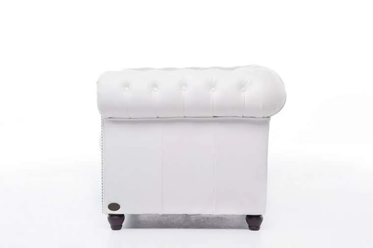 chesterfield dvosjed original leather | 2-sjedišta | white - slika 2