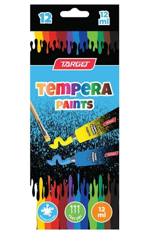 Boje tempere 12 komada 12 ml Target - Zagreb