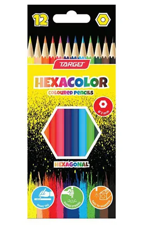 Boje drvene 12 komada Hexacolor Target - Zagreb
