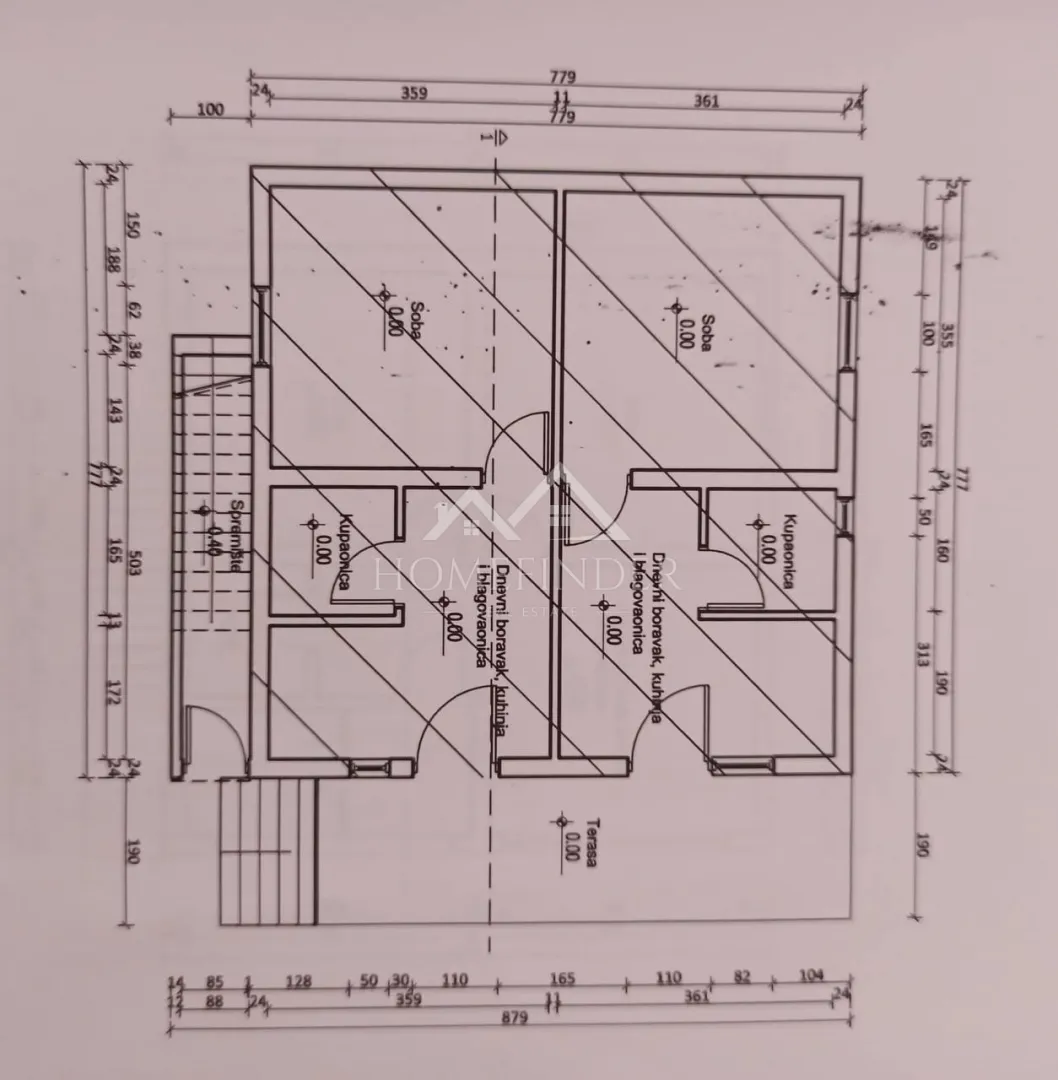 kuća sa 3 apartmana s pogledom na more, obrovac, 250m od plaže - slika 17