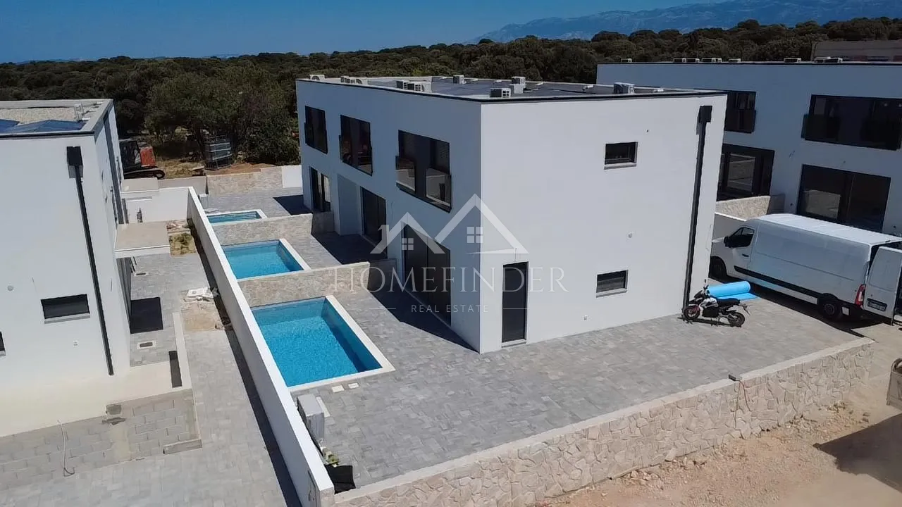 stan s privatnim bazenom, dvoetažni, 110m2, mandre, novogradnja - slika 10