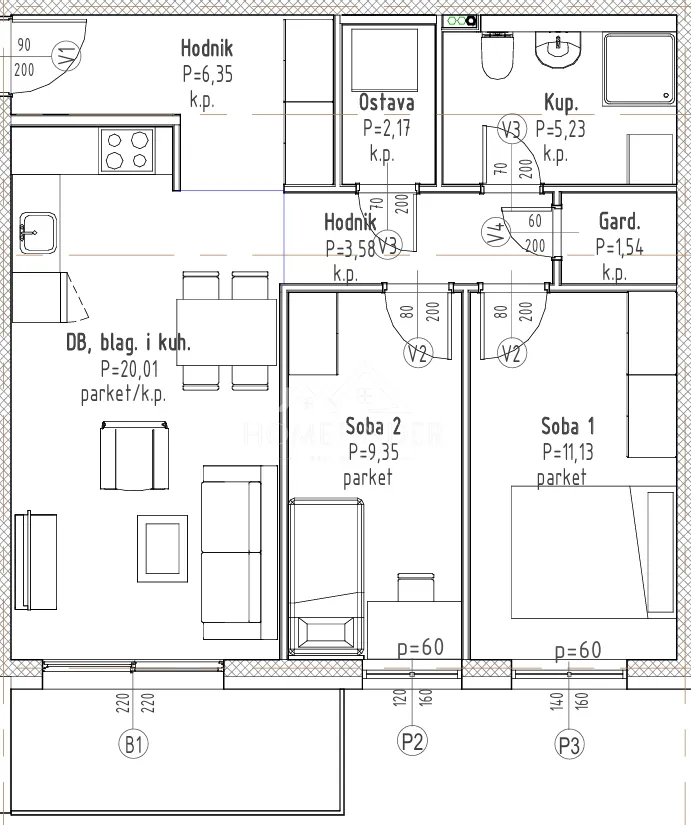 (s 17) moderna novogradnja, 3s, 62,42 m2, velika gorica - slika 3