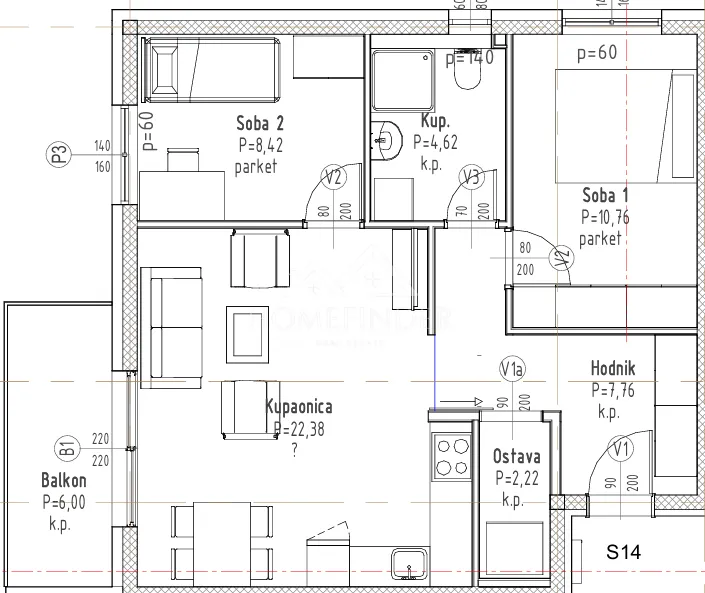 stan, (3-sobni), 59,06 m², velika gorica, novogradnja (s-14) - slika 3