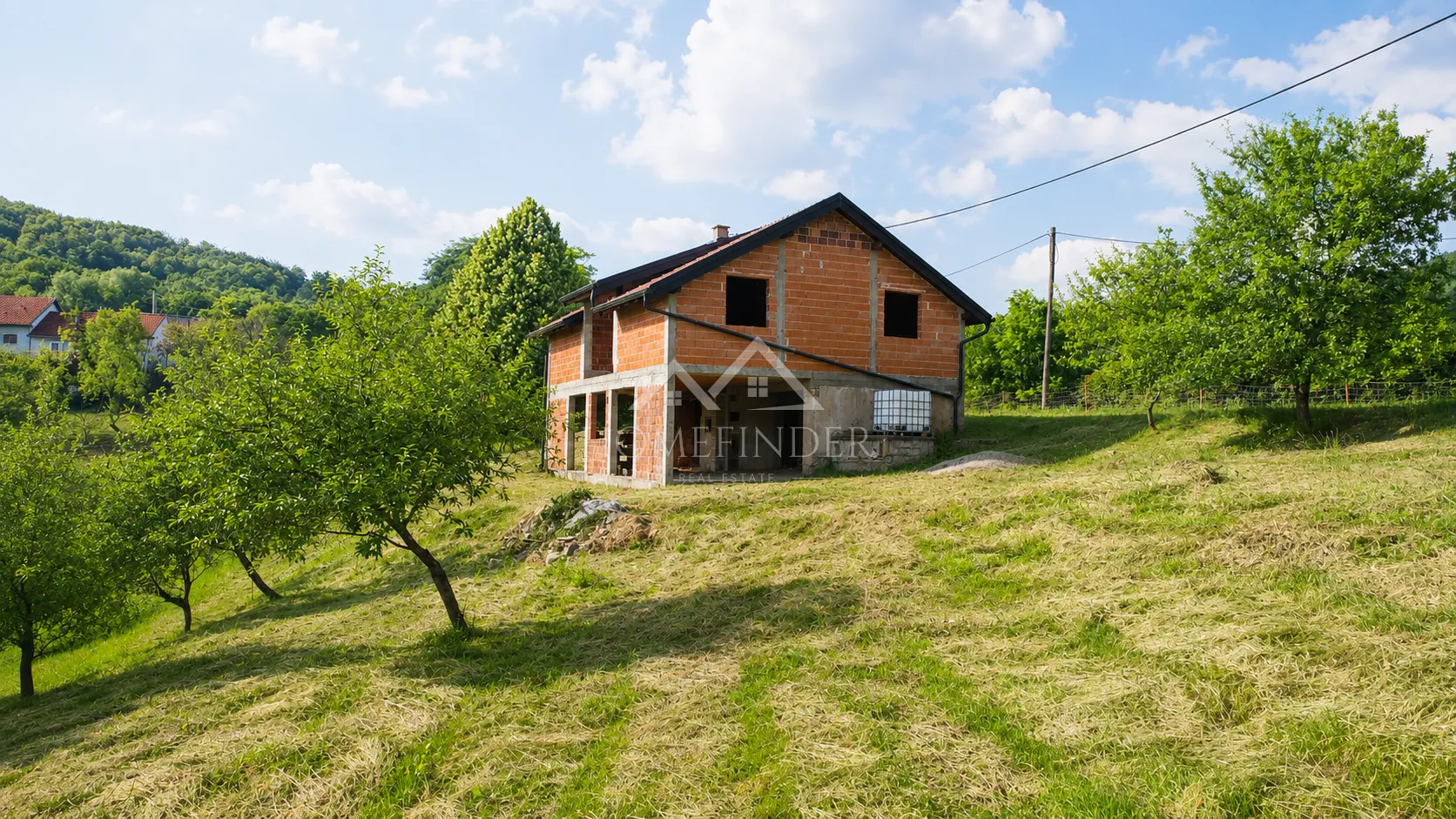 Kuća, roh bau, 124m², Rude Pribićke, Krašić