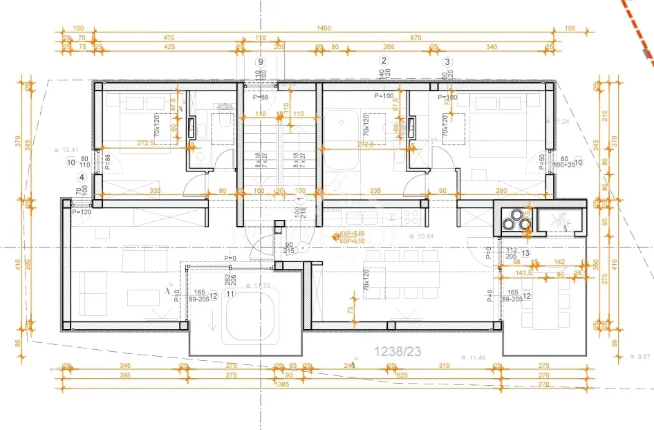 luksuzni stan 50 m od mora – 96 m² s 2 terase, milna, otok brač - slika 8
