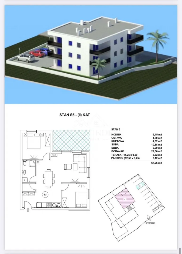 grad pag: apartman s5 - 67,25m² - slika 19