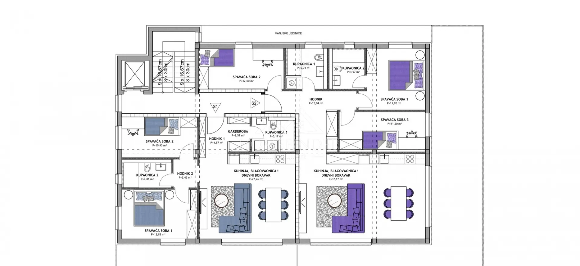 stan s velikom terasom, 4s, 150m2, gpm, stenjevec, novogradnja - slika 14