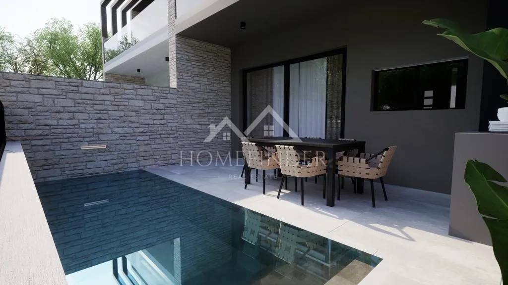 luksuzna kuća u nizu s bazenom, 100m2, vodice, novogradnja, s1 - slika 7