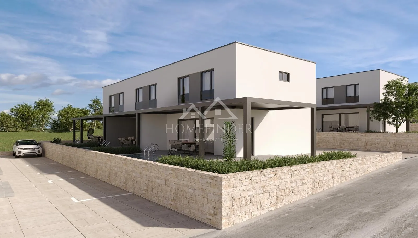 stan s privatnim bazenom, dvoetažni, 104m2, mandre, novogradnja - slika 15