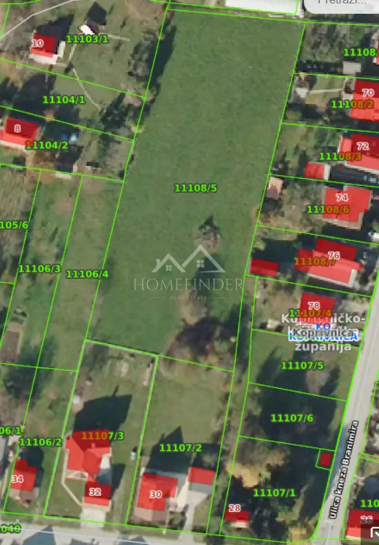 građevinska i poljoprivredna zemljišta u koprivnici ukupno 7.713 m² - slika 8