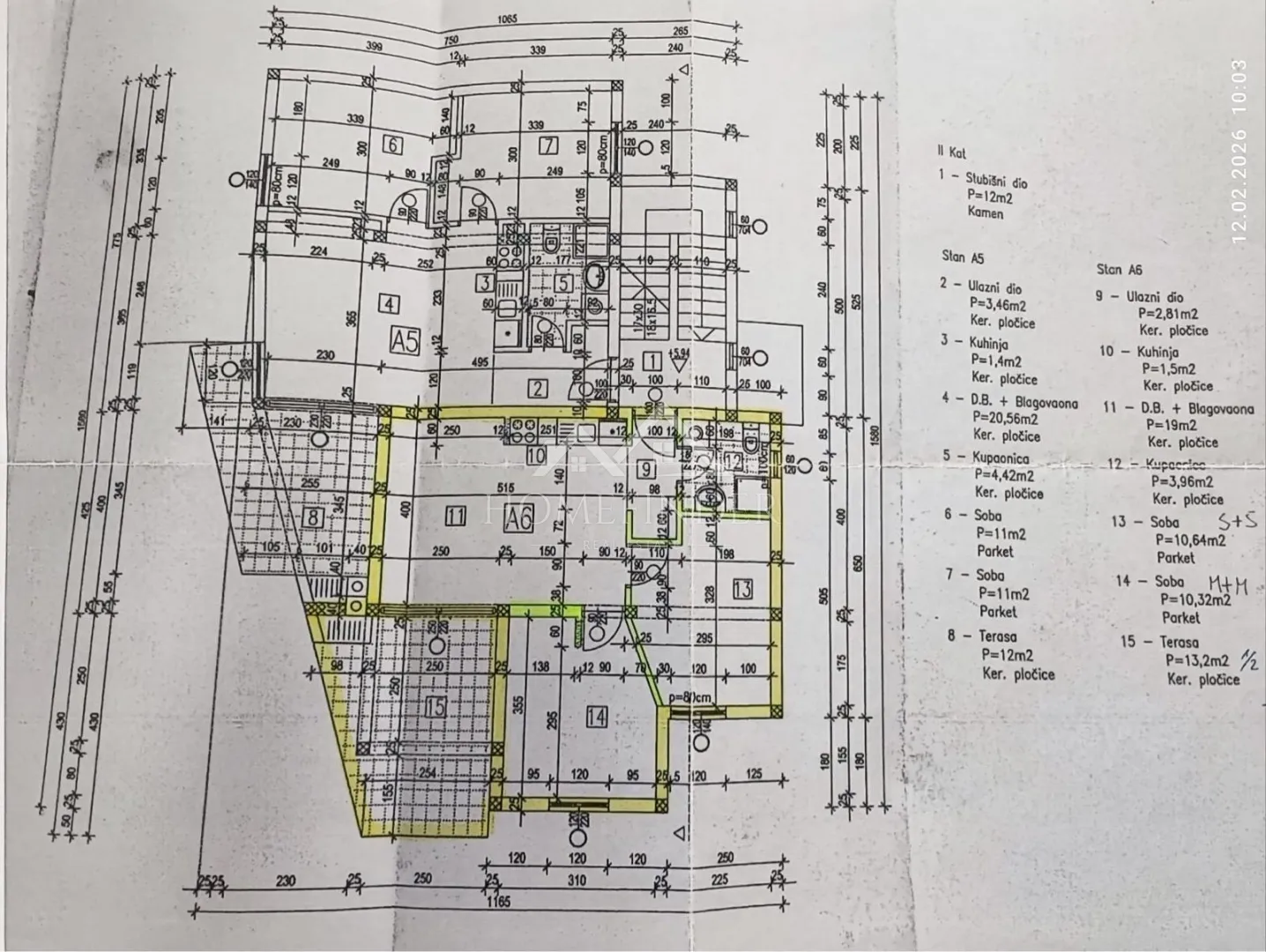 moderan apartman (3s), 56,09 m², novalja, terasa, pogled na more - slika 10