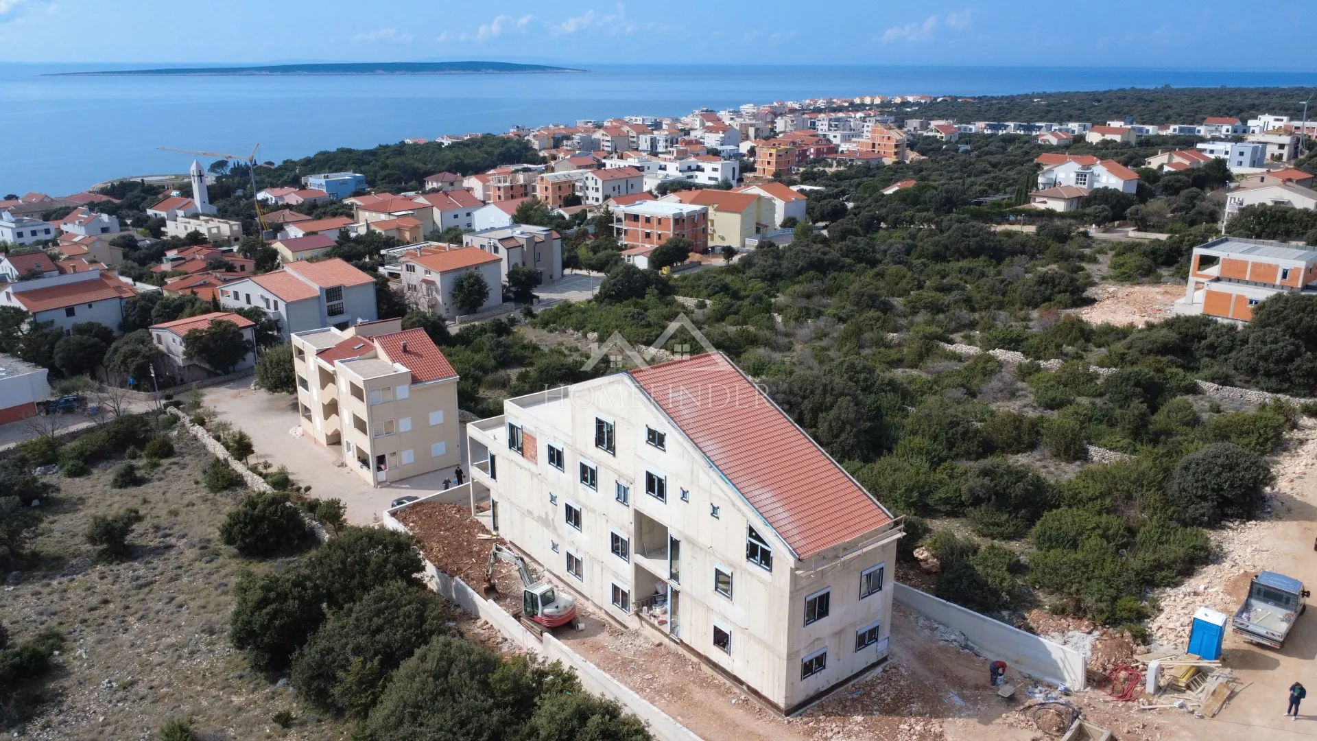 stan s terasom i pogledom, 3s, mandre, 55m2, novogradnja - slika 5