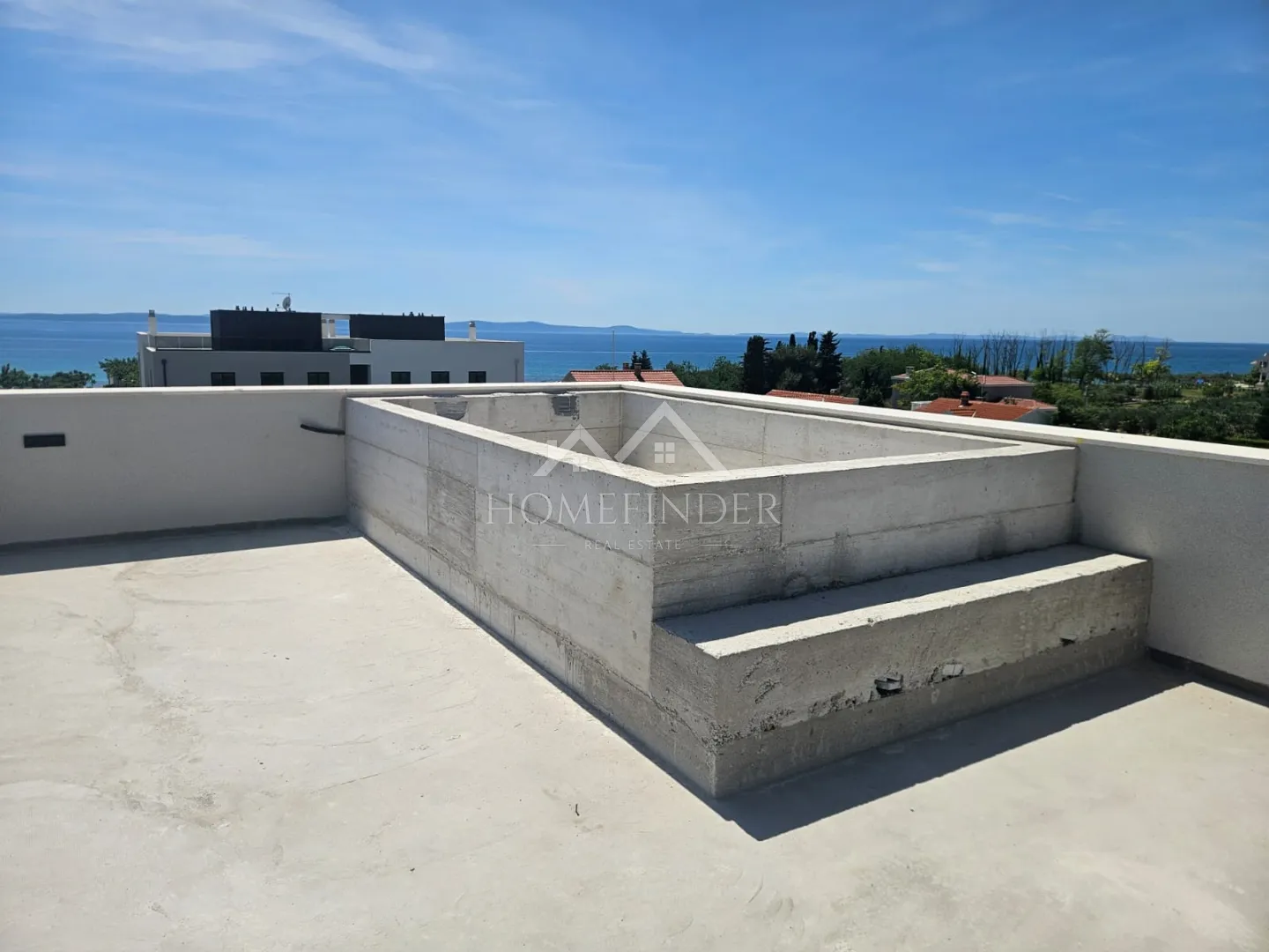 penthouse s pogledom na more i bazenom, privlaka, 82m2 novogradnja - slika 26