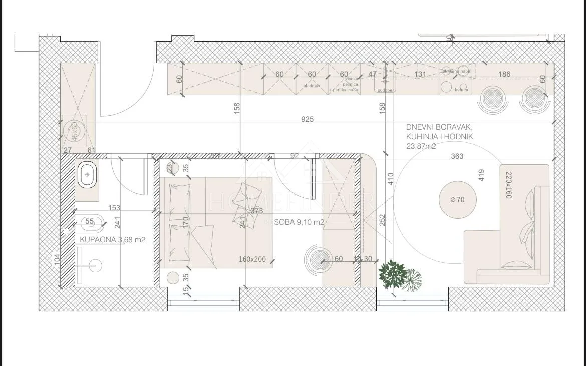 Stan Trešnjevka - 36,65m² + VPM - Zagreb