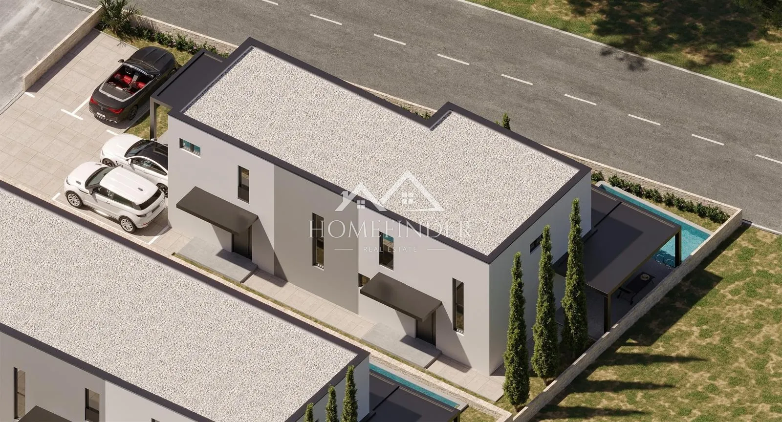 kuća u nizu s privatnim bazenom, 110m2, mandre, novogradnja - slika 13