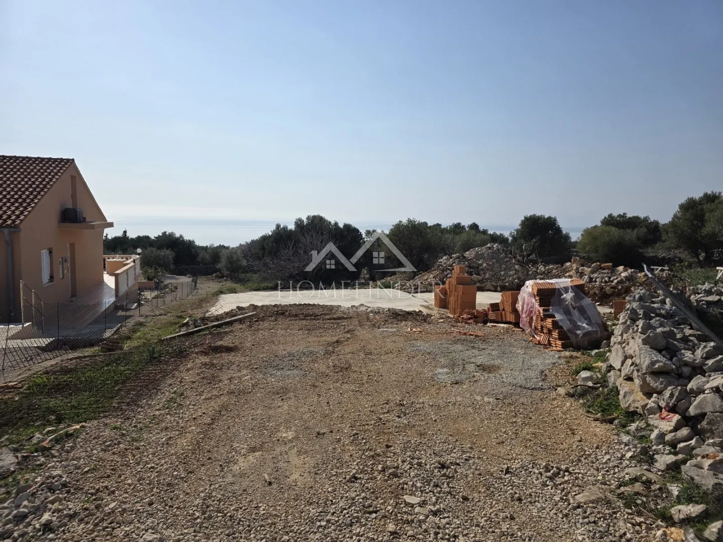 zemljište s građevinskom dozvolom za vilu s bazenom, započeta gradnja, 1029m2, lun, novalja - slika 8