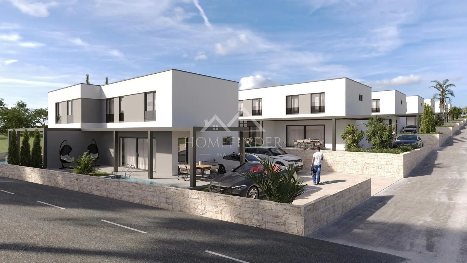 stan s privatnim bazenom, dvoetažni, 110m2, mandre, novogradnja - slika 13