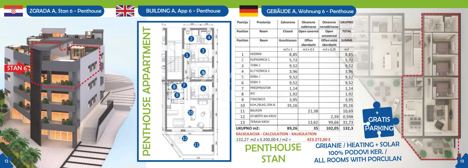penthouse sukošan ( zadar ) 132.3m2 - slika 20