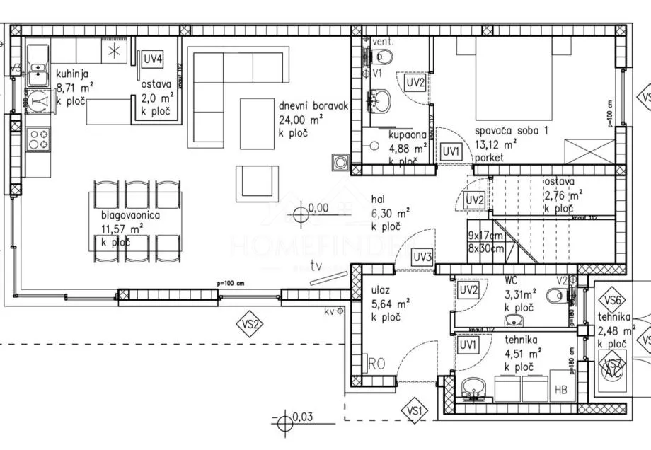 urbana vila s bazenom, (5s), 4 vpm, smart house 200 metara od mora - slika 44