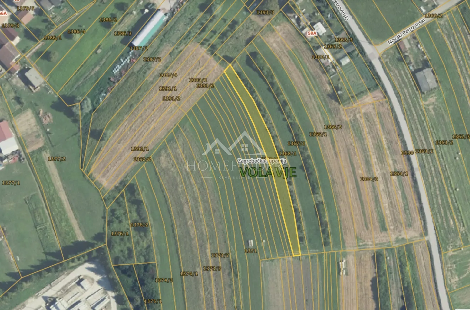 Građevinsko zemljište Volavje 4200m2 - Volavje, Jastrebarsko