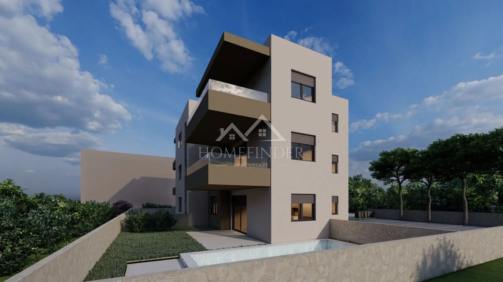 trosoban apartman a2, 64 m², 200 m od plaže, novalja, novogradnja - slika 2