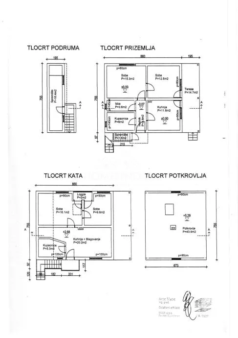kuća u oazi mira raspoređena kao objekt 3 stana, 176 m2, (5s), 5 vpm, podsused - slika 13