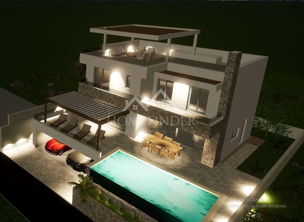 villa u izgradnji, marina, trogir - slika 6