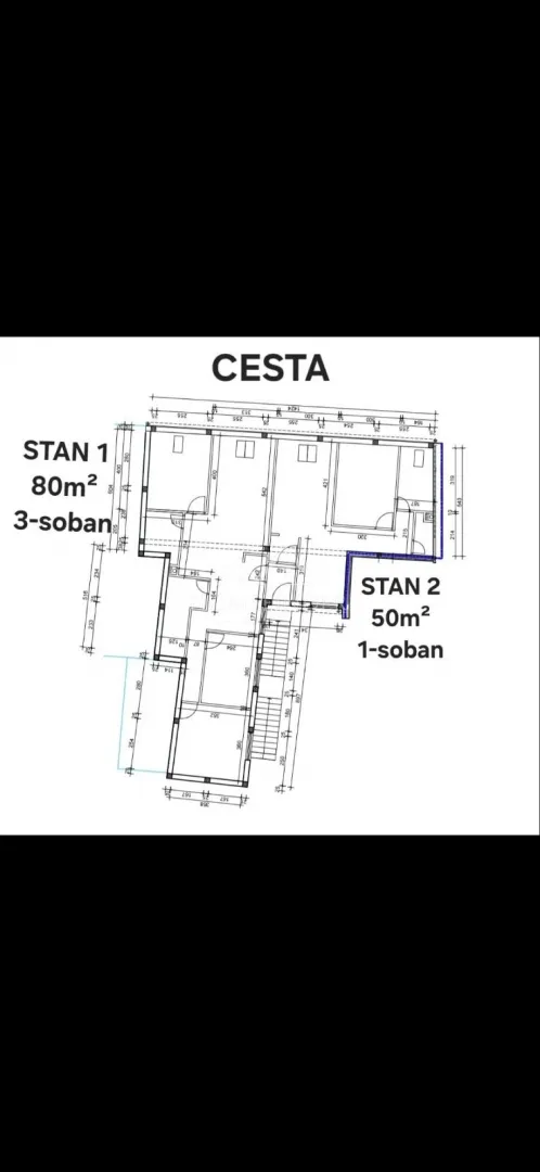 poslovni prostor daruvar (centar) - 100m2 +2 stana - slika 12
