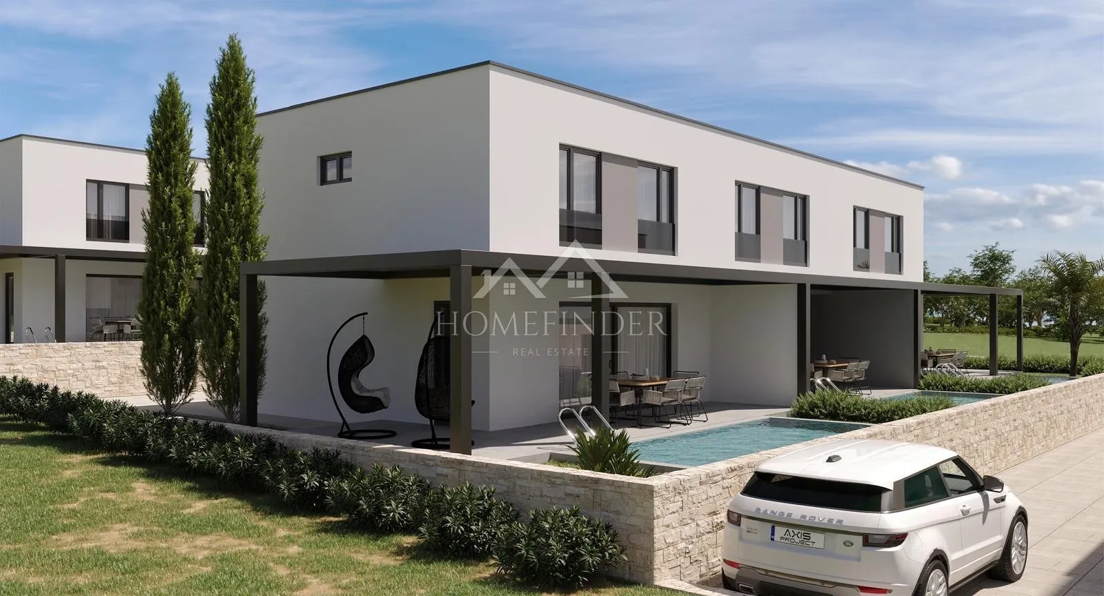 stan s privatnim bazenom, dvoetažni, 110m2, mandre, novogradnja - slika 12