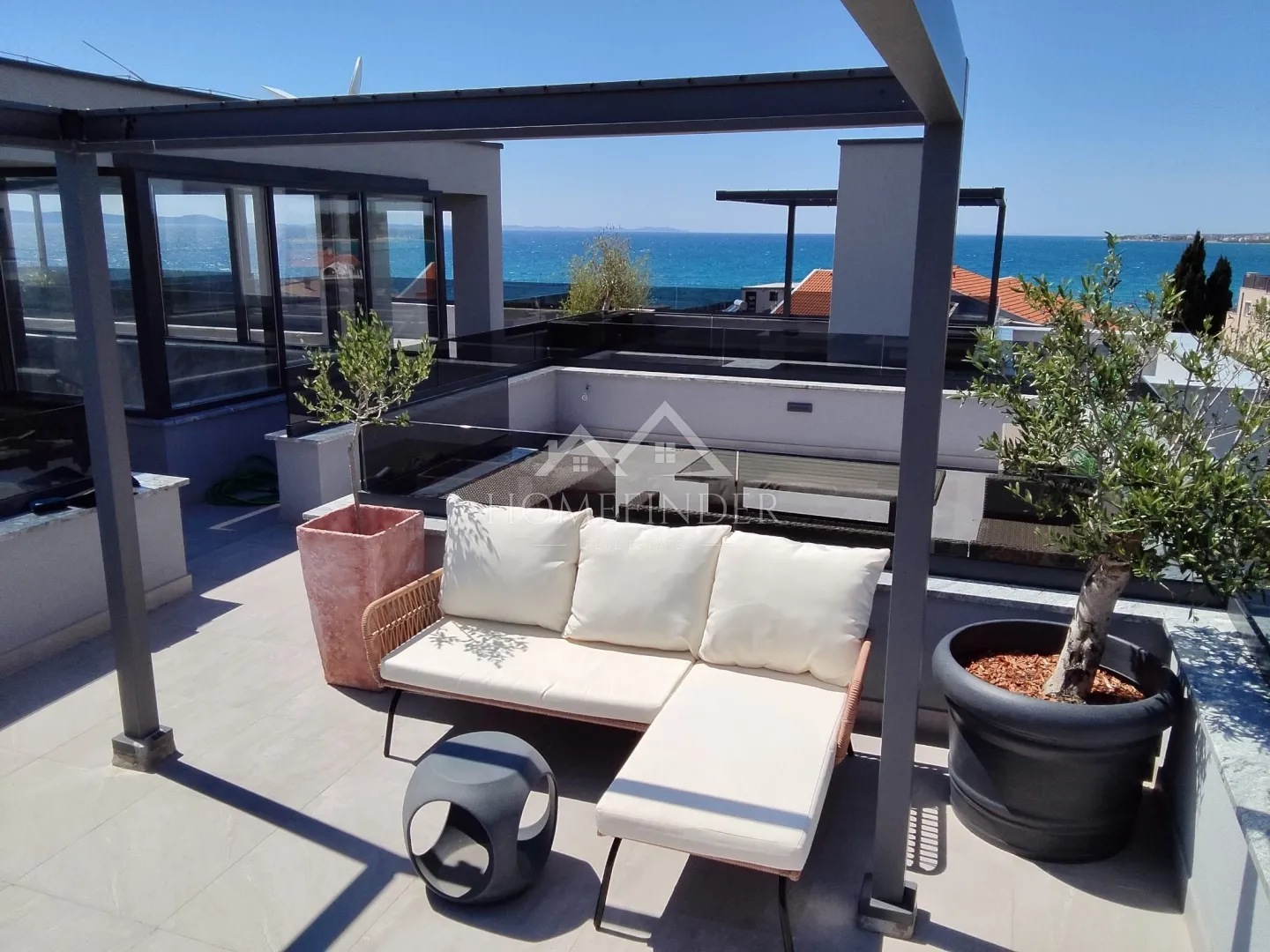 apartman, 2s, zaton, 100m od mora, 48,43m2 + terasa na krovu - slika 15