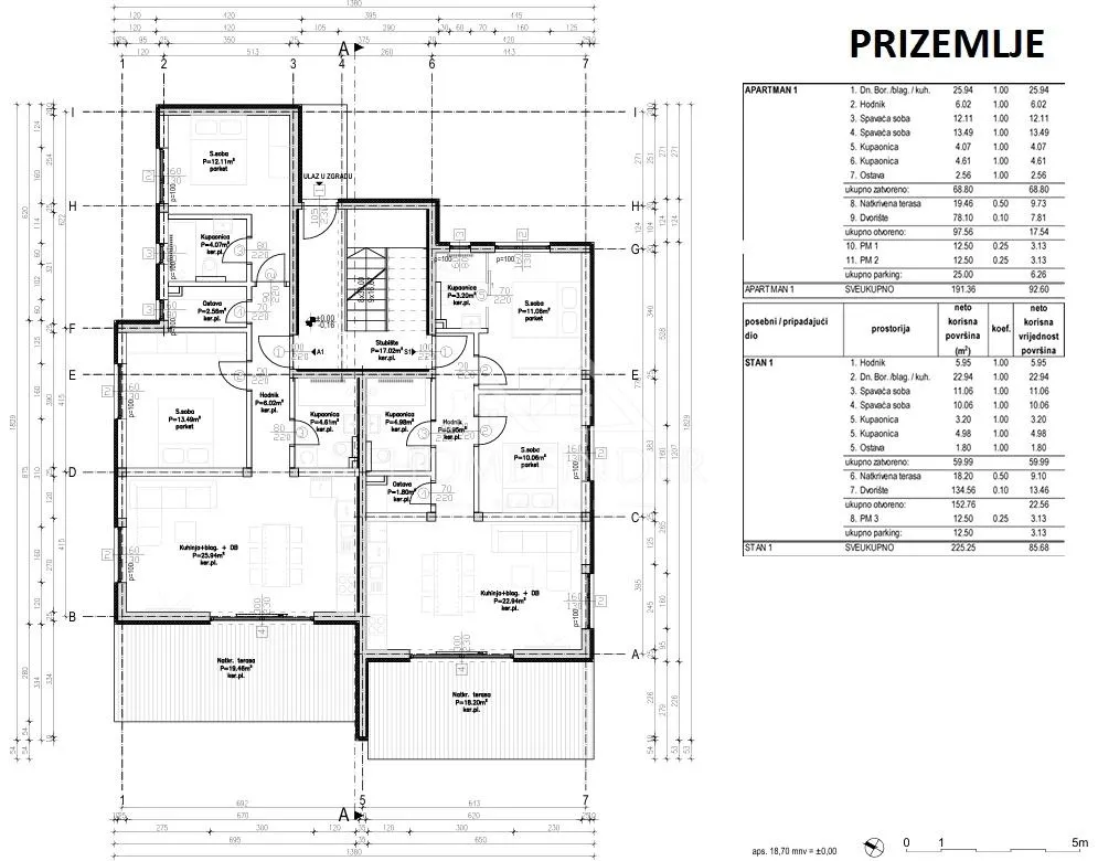 stan u prizemlju s pogledom, 93m2, novalja, 2vpm, vrt, novogradnja - slika 19