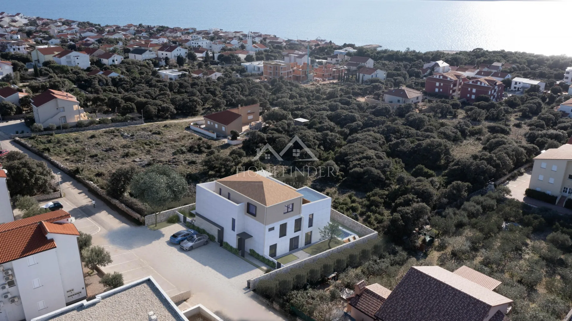 luksuzni stan s bazenom, vrtom i pogledom na more, 99m2, 4s, mandre, novogradnja - slika 5