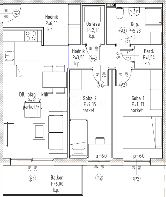 (s 29) moderna novogradnja, 3s, 62,42 m2, velika gorica - slika 3