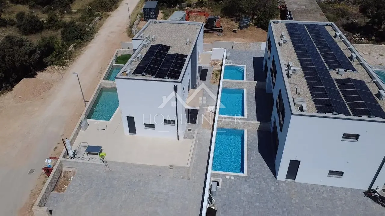 stan s privatnim bazenom, dvoetažni, 104m2, mandre, novogradnja - slika 7