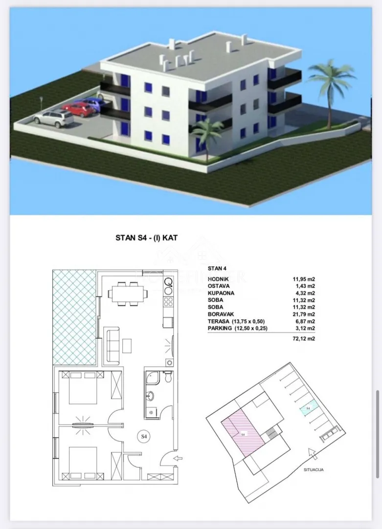 grad pag: apartman s4 - 72,12m² - slika 18