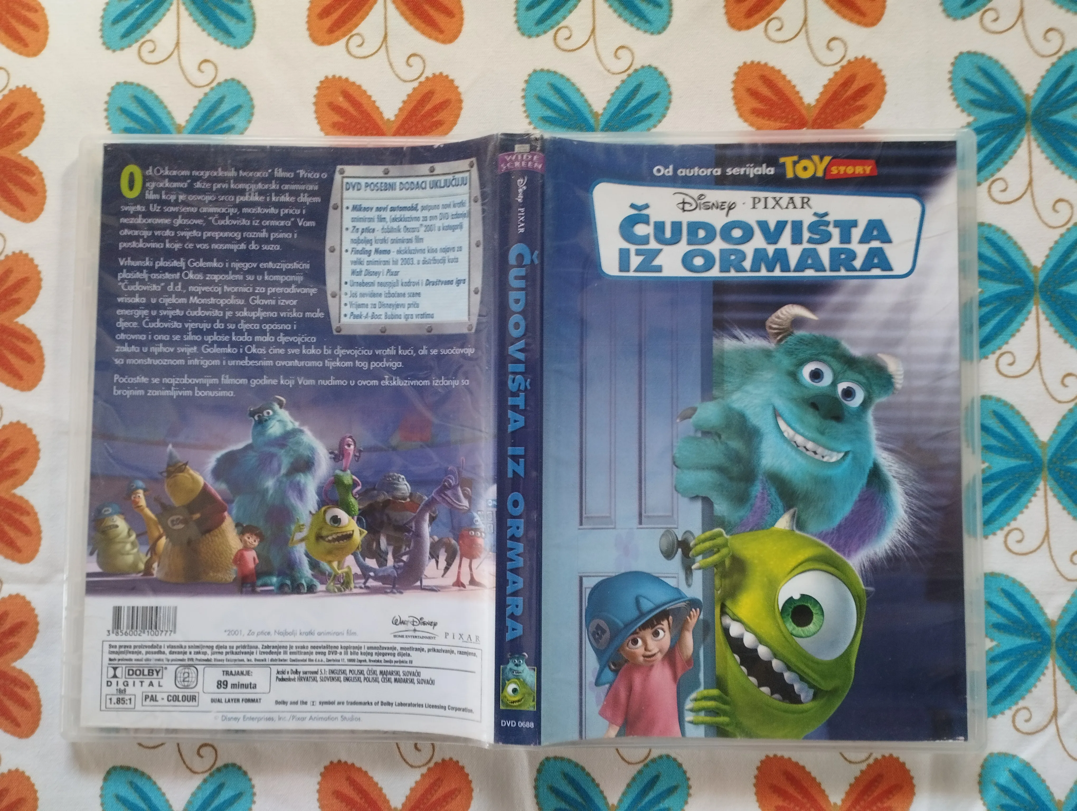 Disney PIXAR - Čudovišta iz ormara DVD - Samobor