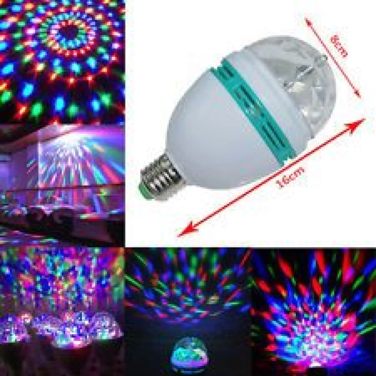 rotirajuća led disco žarulja - slika 3