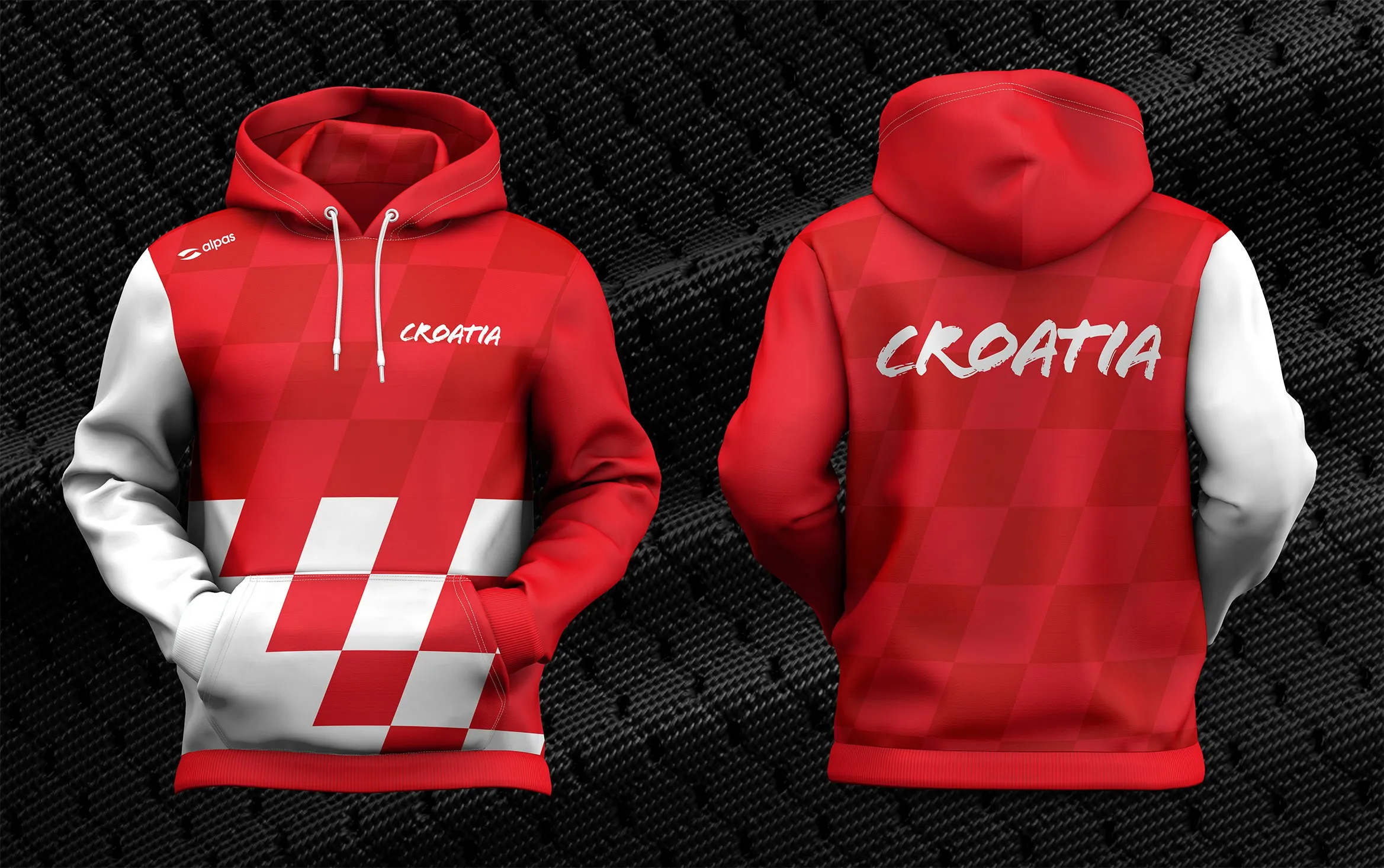 hoody hrvatska -crvena - slika 1