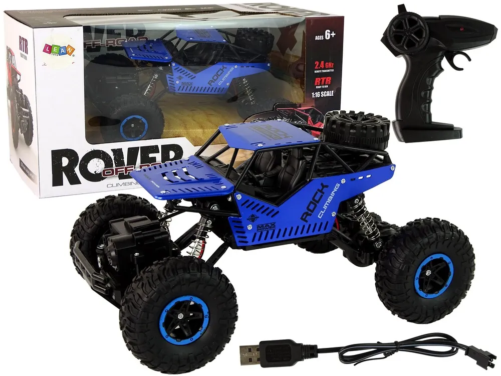 Remote Controlled RC Car 1:16 Black Blue - Mursko Središće