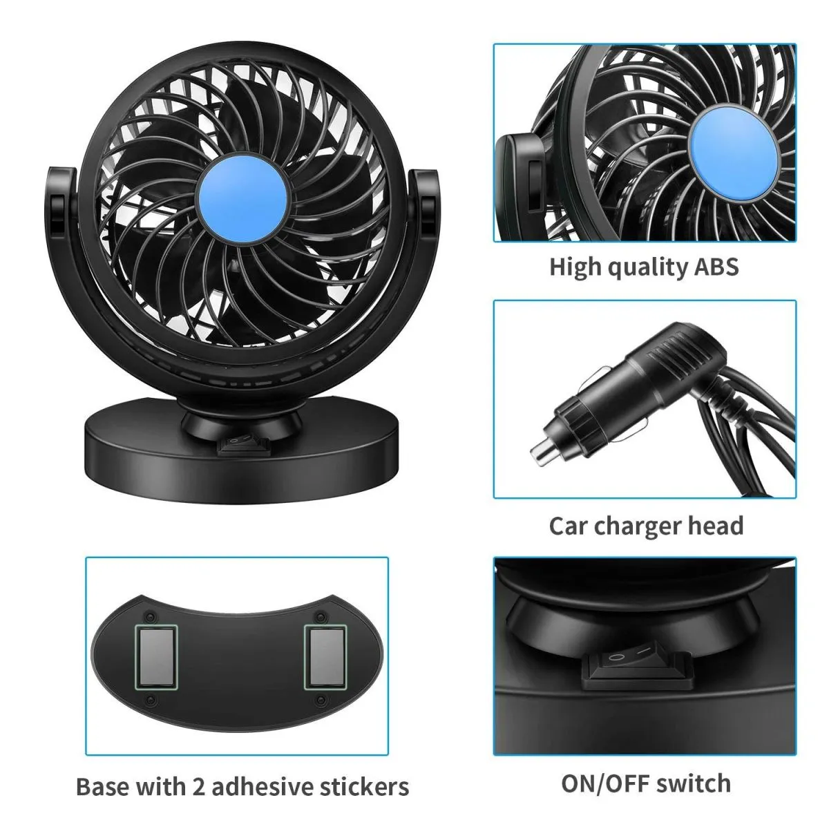 rotirajući ventilator na upaljač 12v - akcija - slika 4