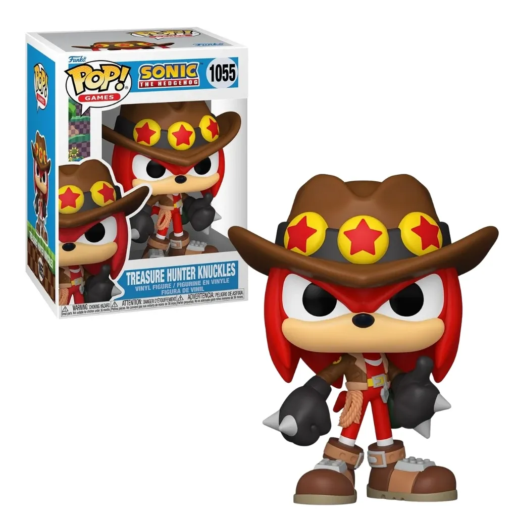 funko pop! games: sonic – treasure hunter knuckles #1055 - slika 3